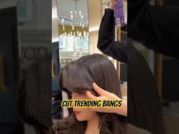 Cut Trending bangs #bangs#trending#viralvideo #ytshorts