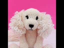 How to do the Crochet Loop Stitch - Wee Woolly Wonderfuls Lilly the Puppy Dog Ear crochet tutorial