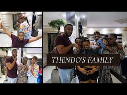 Thendo spending time with his family