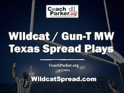 Spread Offense for youth football Coach Parker Gun-T Multi Wing Playbook Wildcat Spread plays