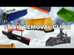 TRACTOR SNOW REMOVAL GUIDE: ATTACHMENTS TO CLEAR SNOW ❄️