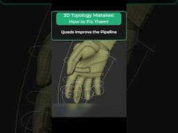 Topology Pro Tip: Quads Make Your Life Easier! #3dmodeling #blender #vfx