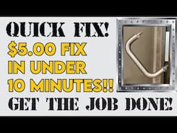 How to Fix a Shower Door Handle - $5 Fix in Under 10 Minutes