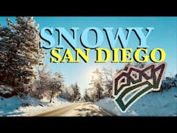 Snowy San Diego! Bert’s Eye View! Commercial FREE Music and Scenery! The Vic Meier Show! Much Love!