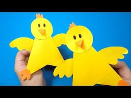 DIY Easter Craft | How to Make a Paper Chicken | Easy Paper Craft