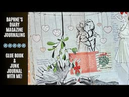 ❄️ Daphne’s Diary Magazine/3 NEW SPREADS/Glue Book With Me/Winter Themed Junk Journal Ideas ❄️