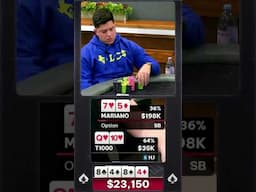 Shocking Poker Hand For Mariano #poker