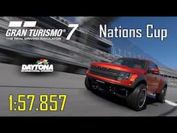 We're Racing TRUCKS? | Gran Turismo 7 Nations Cup | Daytona | Ford F-150 SVT Raptor '11 | 1:57.857