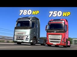 Old vs New Volvo FH6 - Which One is More Powerful? Euro Truck Simulator 2