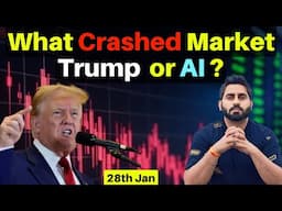 Nifty & Banknifty Prediction for 28th Jan I Market crash because of trump ?