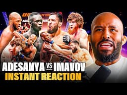 "GET UP IZZY!" | ADESANYA vs IMAVOV INSTANT REACTION!