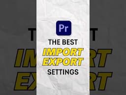 Export setting for reel/shorts to get high quality videos #premierepro #editing #videoedits