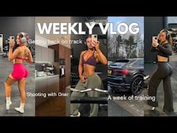 WEEKLY VLOG GETTING BACK ON TRACK | week of workouts, resetting my space & shooting for Oner