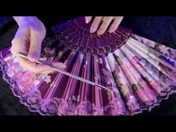 [ASMR] Fabric Fan * Scratching, Tracing, Brushing, Crinkles (NO TALKING)