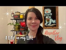 A Day In My Life | Thrifting Vintage Reseller | Vlog | Organizing & Prepping Stock To Resell On Etsy