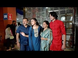 Bigg Boss 18 Queen Eisha Singh EXIT VIDEO With Family From ISKON TEMPLE After Darshan