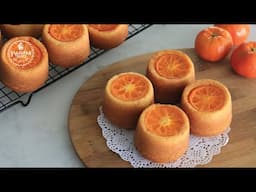 Mini Orange Cake | Orange Muffins | Mini Upside Down Cake | Egg & Eggless Versions