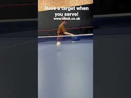 It’s simple, have a target and go towards it… #tabletennisserve #tabletennis #eBaTT