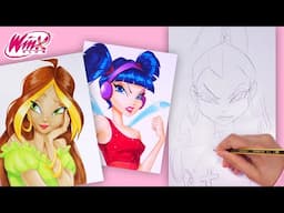 Winx Club Kunst: Zeichne und färbe alle Feen für deine kreative Pause #BrainBreak