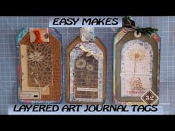 EASY MAKES - Layered Art Journal Tags - #createdbycatherine