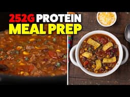 High Protein Slow Cooker Taco Soup | Easy Meal Prep Recipe!