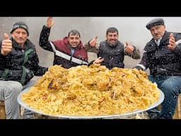 Chicken Rice Pilaf | Cooking Herb Pilaf With Chicken | Village Boys Cooking and Eating