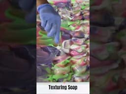 Texturing top of Soap #handmadesoap #soapshop #soapmaker #petalsbathboutique