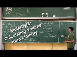 MOLARITY(4) - How To Find The Mass Of a Compound Given The Volume and Molarity Of It's Solution.