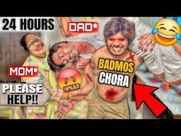 BADMOS CHORA FOR 24 HOURS!😂 PRANKS ON MY ANGRY PARENTS 🤬 || GONE WRONG ❌️ | Skater Himanshu