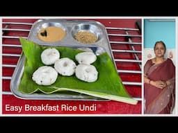 Easy Breakfast Recipes Indian Veg I Rice Undi I Recipe 1