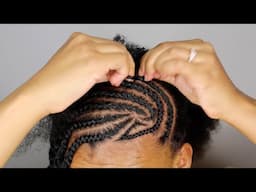 Side Cornrows With Twists Watch Me Cornrow My Own Natural Hair