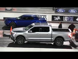 Electric F-150 Lightning vs Hellcat