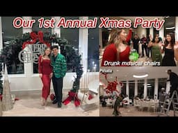 WE THREW A GIANT CHRISTMAS PARTY | White Elephant, Piñata, Xmas Cocktails