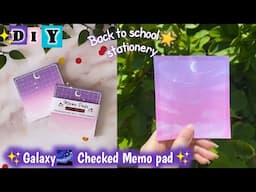 How to make Aesthetic Memo pads |DIY checked memo pad at home #craftersworld #diy#diycrafts #journal