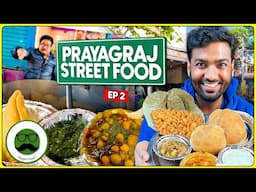 Prayagraj Street Food Tour EP 2 | Sainik Samosa, Kachori & More | Veggie Paaji Kumbh Mela