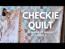 My Finished Checkie Quilt – A Light Beauty in Made of Magic Fabrics