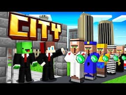 JJ and Mikey Open a City in Minecraft! - Maizen