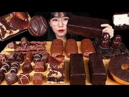 CHOCOLATE PARTY🍫 초코케이크바 더블초코쿠키바 도넛 케이크 초콜릿 먹방 CHOCOLATE CAKE BAR CHOCO DESSERT MUKBANG ASMR