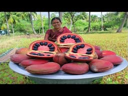 WILD BADAM GRAVY RECIPE | Almond Curry Cooking in Village | Traditional Cooking | Side Dish Recipes