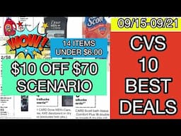 CVS 10 BEST DEALS 09/15-09/21 🚨14 ITEMS FOR UNDER $6.00🚨