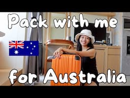 ✈️ Pack with me for Australia