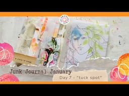 Junk Journal January 2025 - Day 7 "tuck spot"