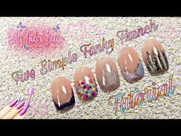 Five Simple Funky French Nail Art Designs for Beginners using Premier Gel Polish