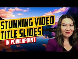 Make Stunning PowerPoint Title Slides - with New Stock Video Option!