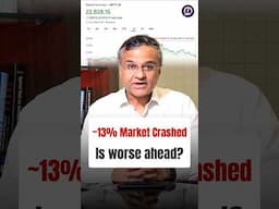 Stock Market Crashed Around -13% | Worse Ahead ? Dipan Mehta #stockmarket #shorts