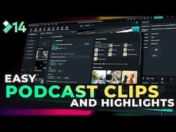 How to Create Podcast Clips with Filmora 14 #AI