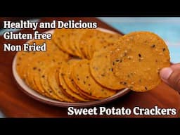 The Best Super Crispy Healthy Sweet Potato Chips Recipe | Gluten Free, Non Fried Snacks