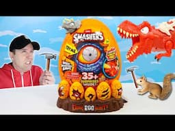 SMASHERS Dino EGG Hunt Fire Breathing Tyrannosaurus rex Review