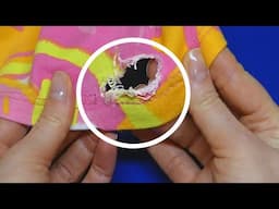 3 Great Sewing Tricks   How to Repair A Hole In Your Clothes Nice and Neat