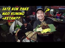 GAK BERHENTI NGUNYAH MAKAN SATE PAKE NASI KUNING DAN KETAN!!